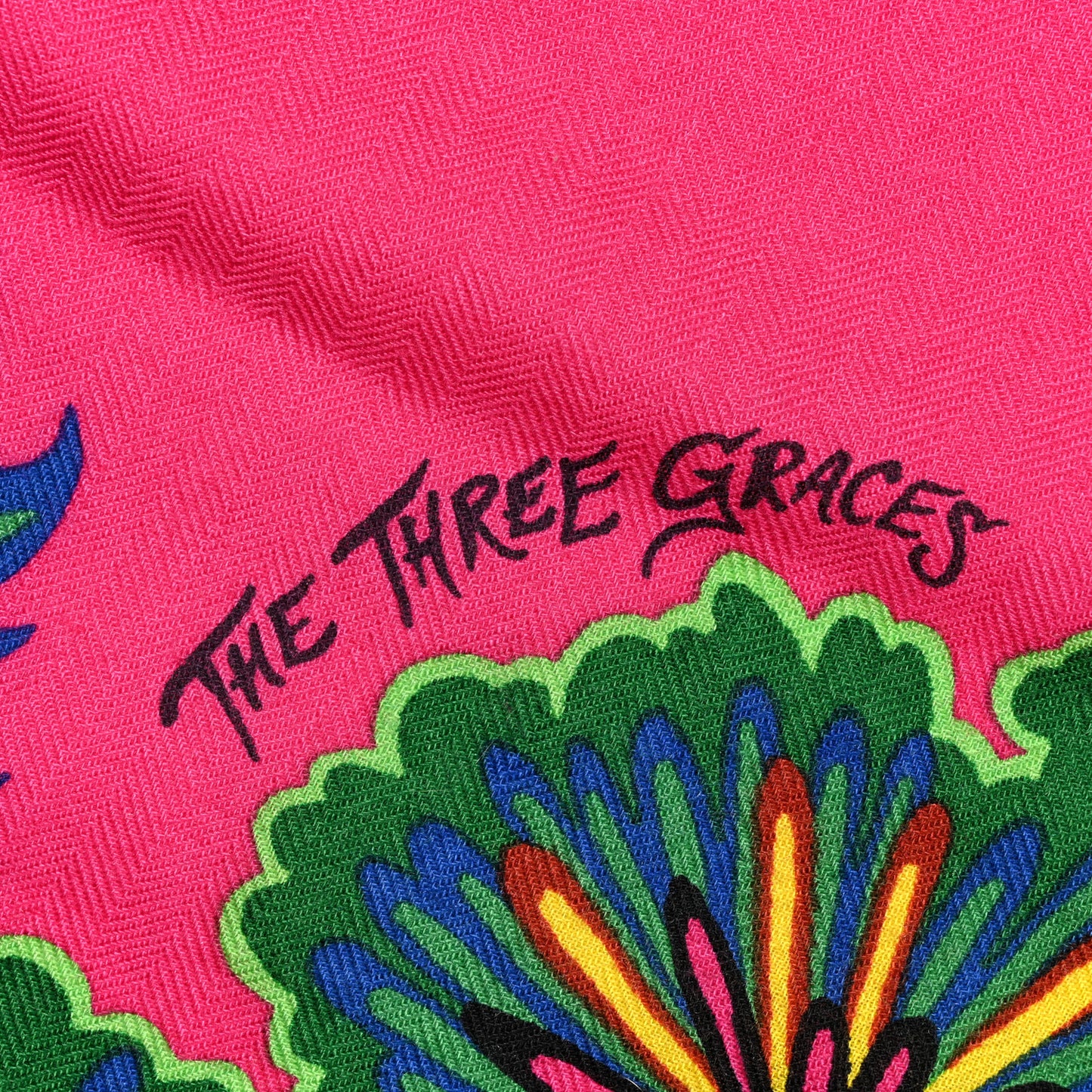 Cashmere Silk The Three Graces Shawl 140 Rose Vif Marron