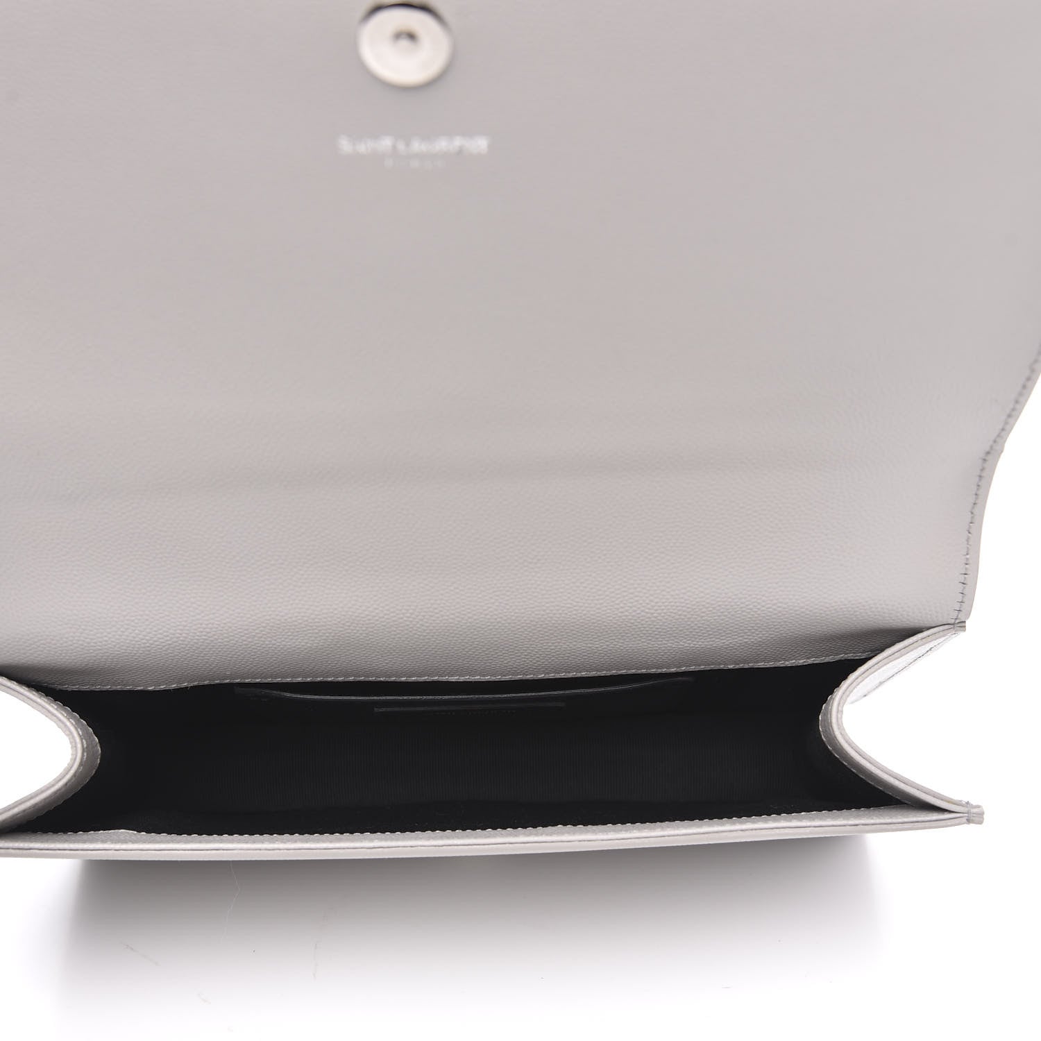 Saint Laurent Grain De Poudre Classic Monogram Kate Clutch Souris 5 of 10