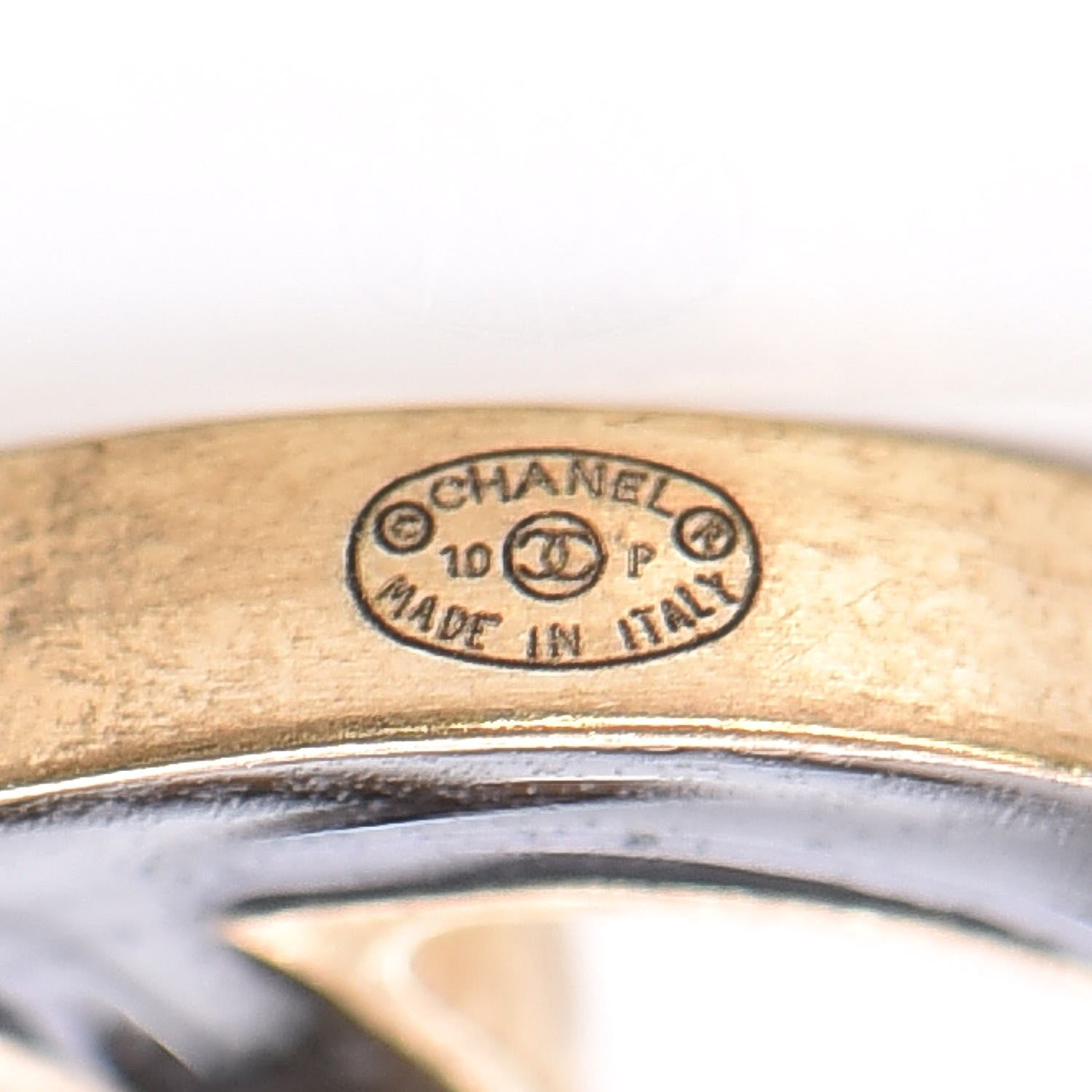 Chanel Enamel CC Dangle Earrings Gold Black 4 of 5