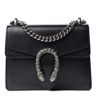 Gucci Calfskin Mini Dionysus Shoulder Bag Black 1 of 12