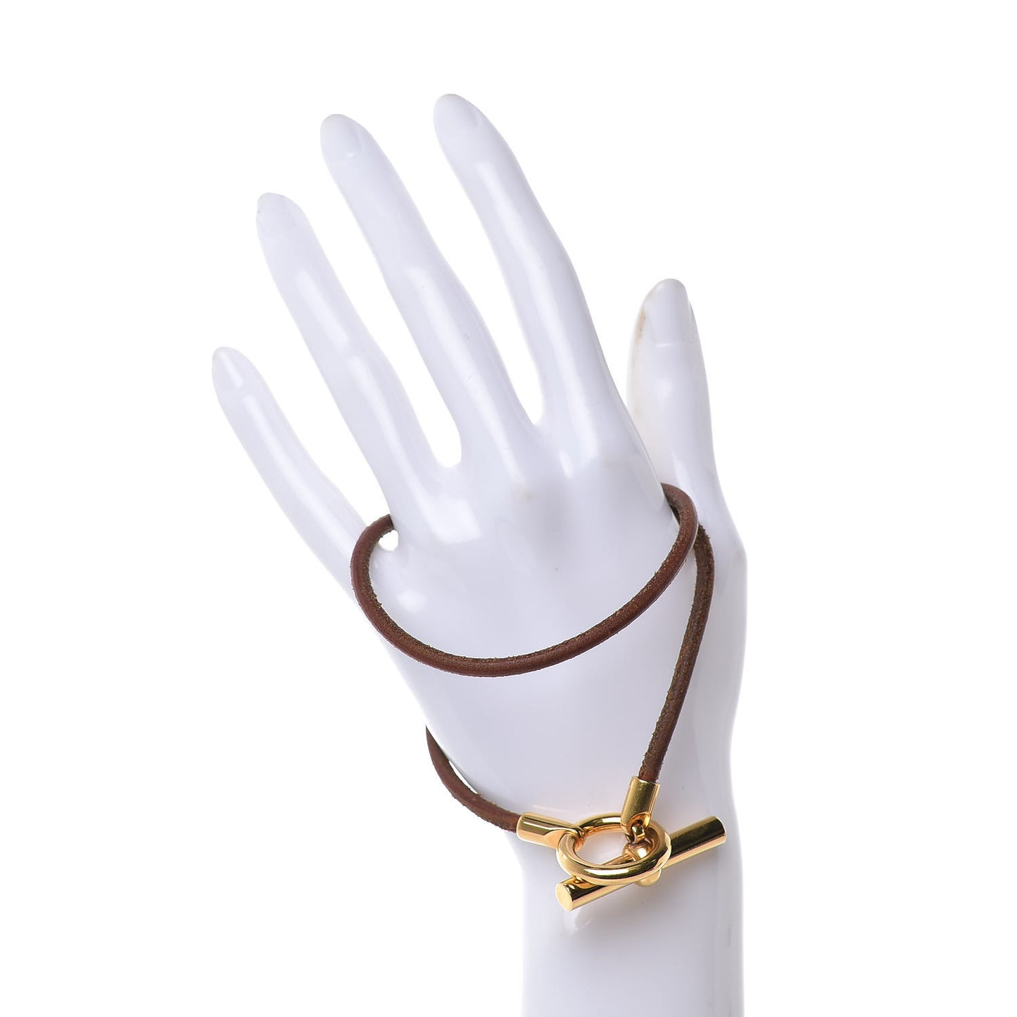 Natural Bridle Glenan Bracelet Bouton