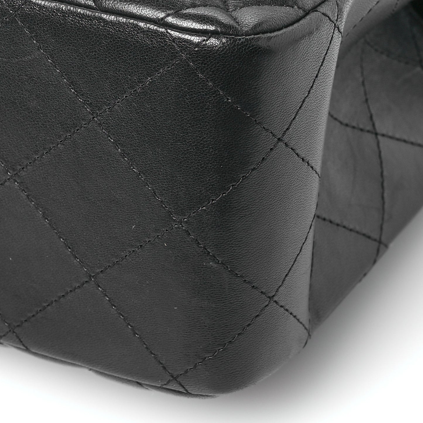Lambskin Quilted Jumbo Double Flap So Black