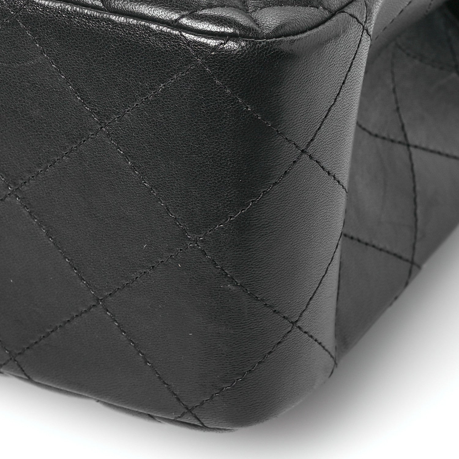 Chanel Lambskin Quilted Jumbo Double Flap So Black 10 of 10