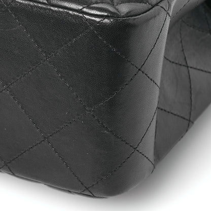 Chanel Lambskin Quilted Jumbo Double Flap So Black 10 of 10