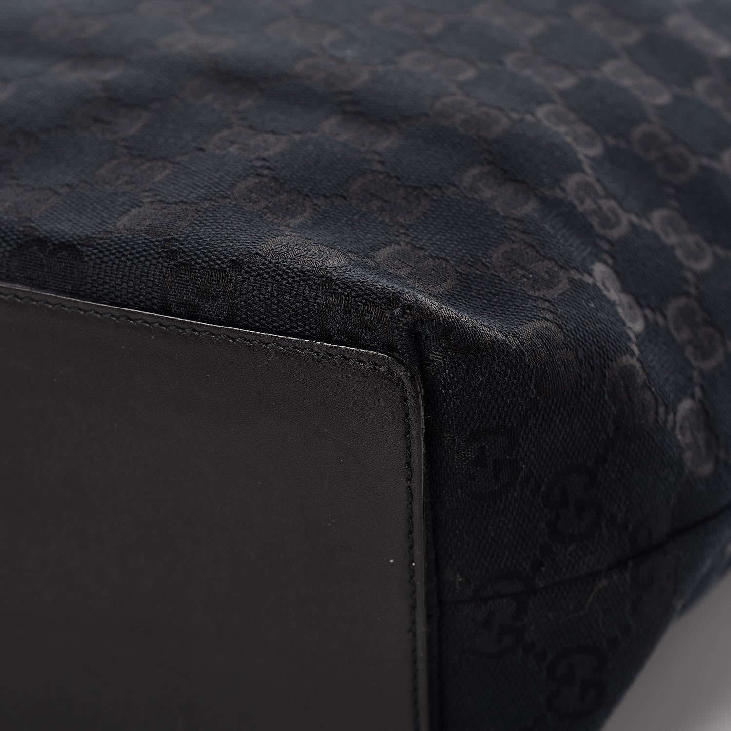 Gucci Monogram Bucket Tote Black 10 of 14