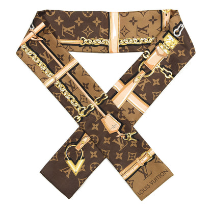 Louis Vuitton Silk Monogram Confidential Bandeau Brown 1 of 4