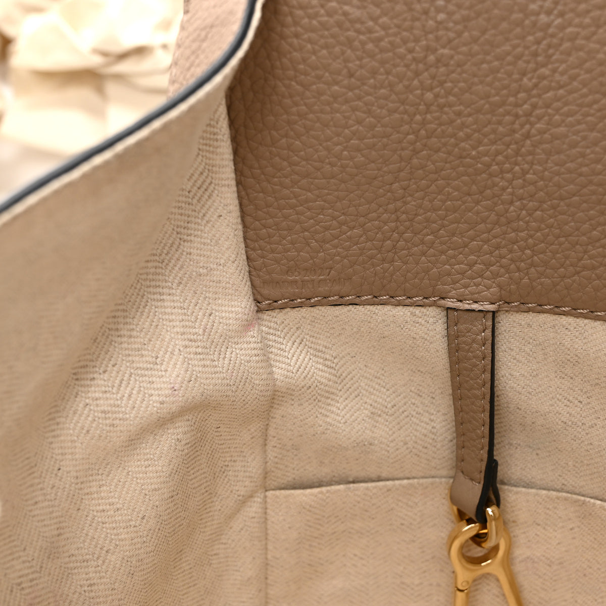 Loewe Calfskin Small Hammock Shoulder Bag Sand Mink 7 of 10