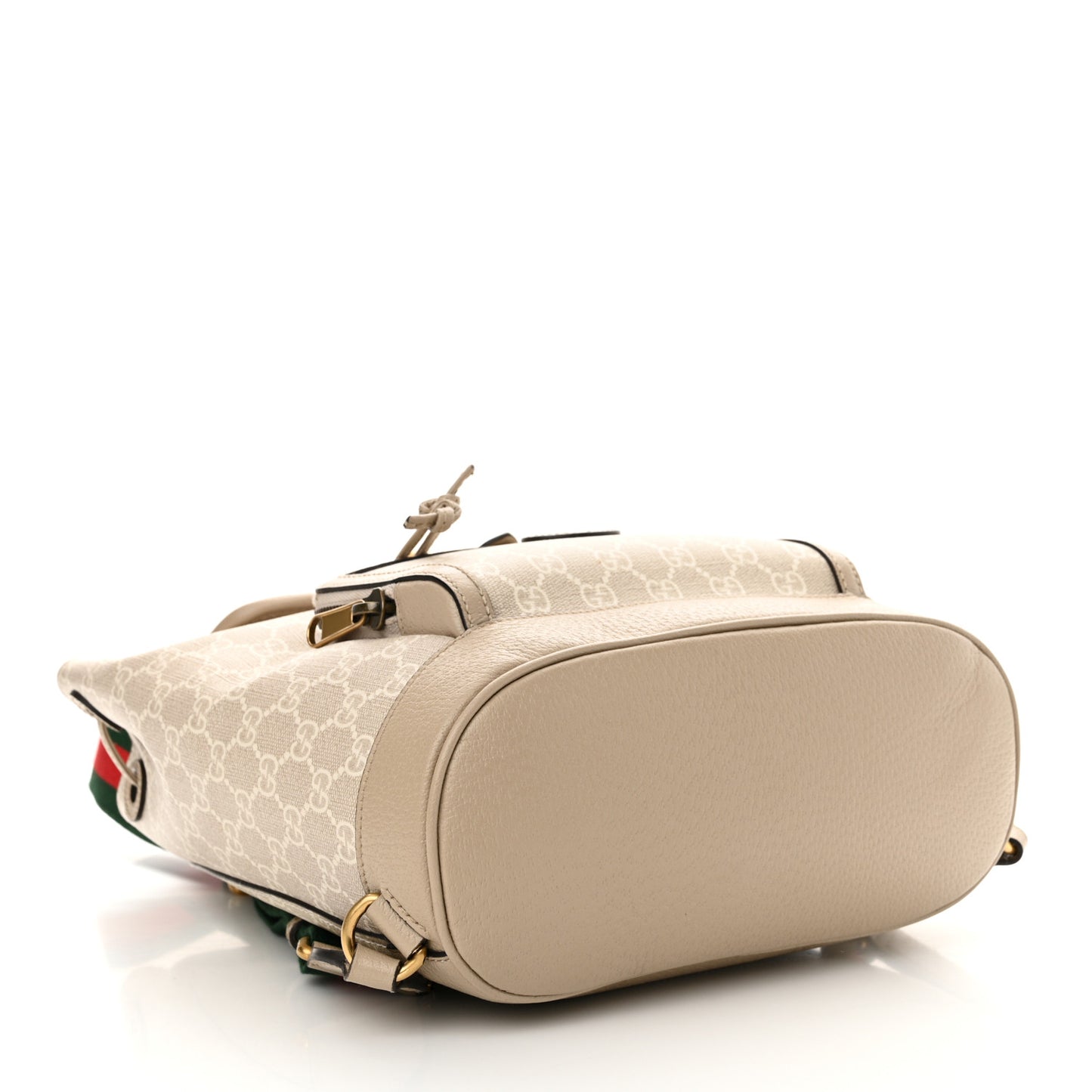 GG Supreme Monogram Azalea Calfskin Retro Interlocking G Buckle Backpack Beige Mystic White