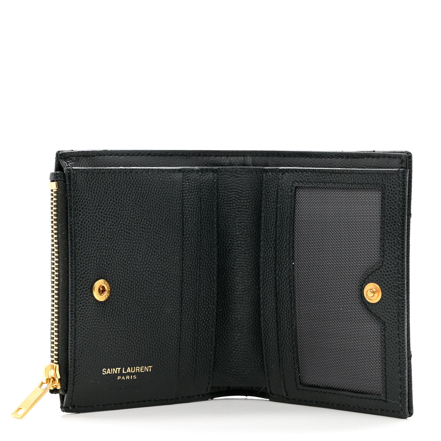Grain De Poudre Matelasse Chevron Monogram Zipped Card Case Green