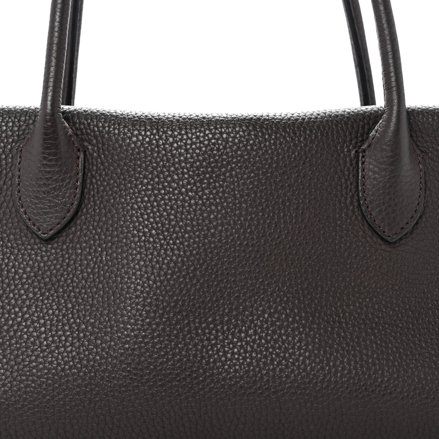 The Row Grained Calfskin E/W Top Handle Bag Deep Brown 7 of 11