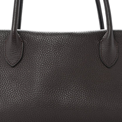 The Row Grained Calfskin E/W Top Handle Bag Deep Brown 7 of 11