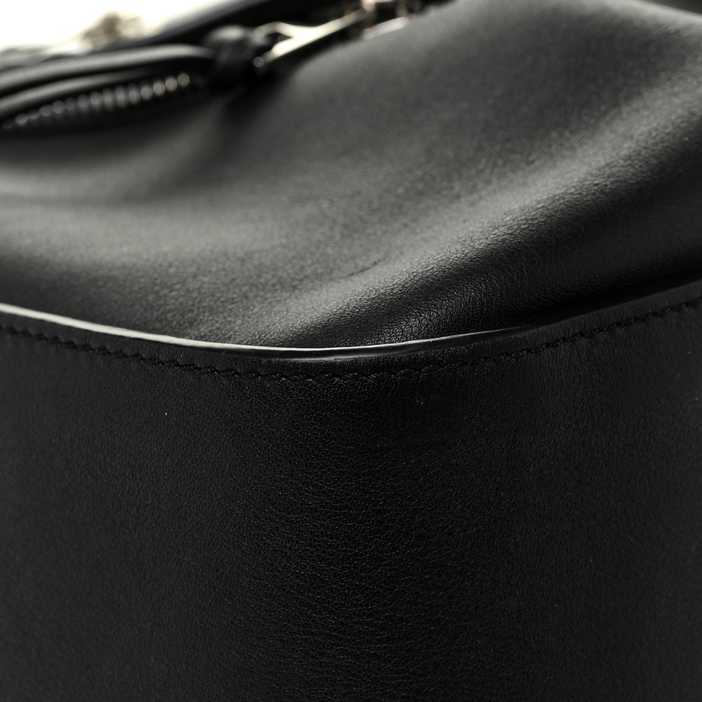 Calfskin Medium Hammock Shoulder Bag Black
