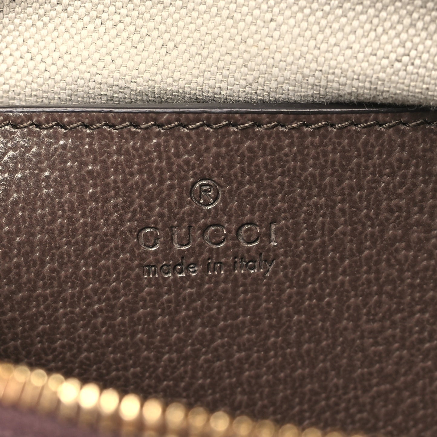 GG Supreme Monogram Textured Dollar Calfskin Web Mini Ophidia Top Handle Bowler Bag Beige Ebony New Acero
