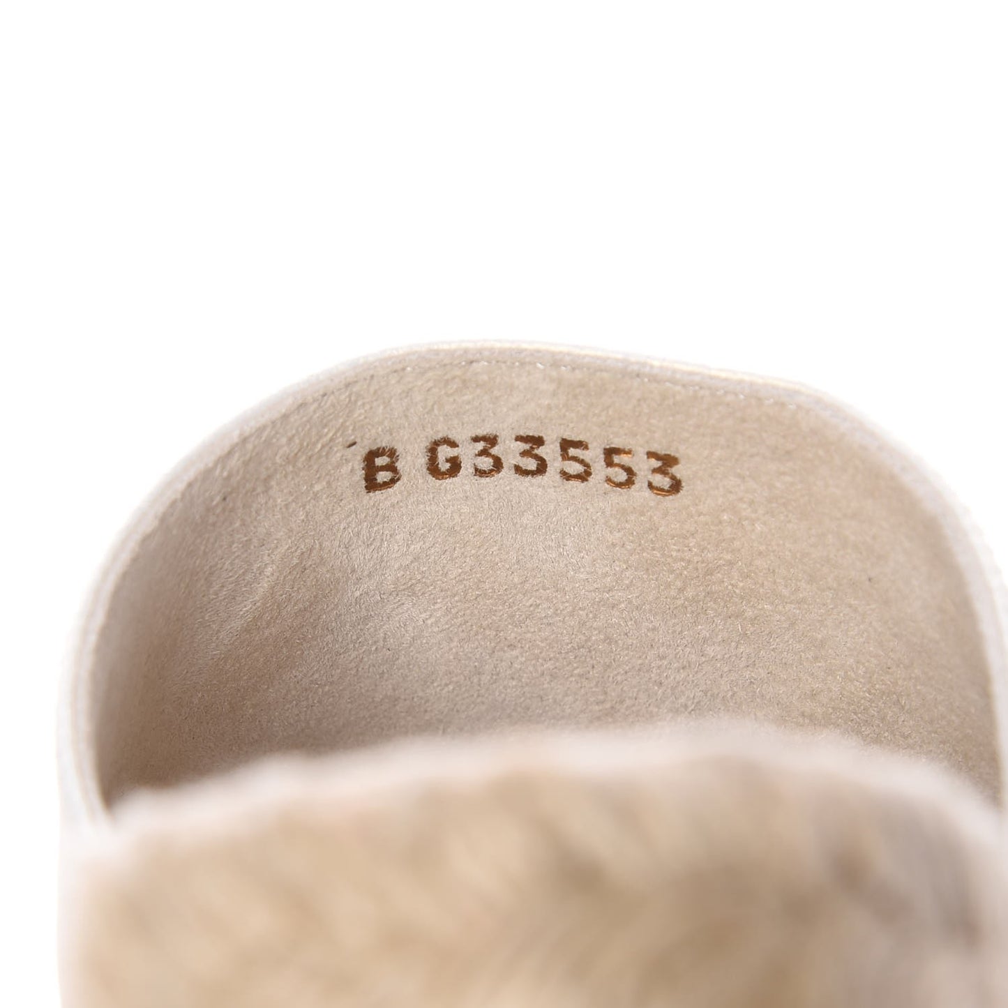 Iridescent Goatskin CC Espadrille Mules 36 Ivory Black