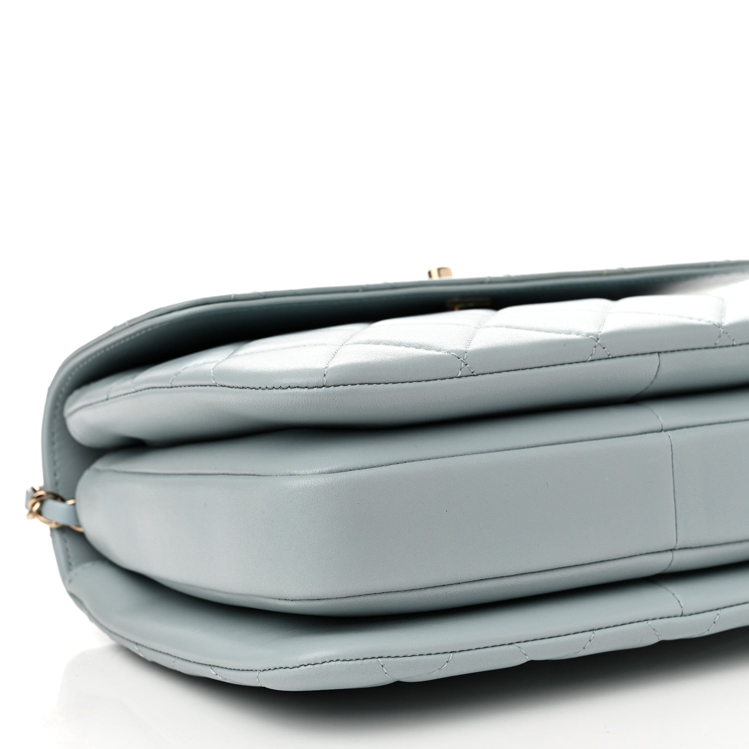 Chanel Lambskin Quilted Small Trendy CC Flap Dual Handle Bag Light Blue 9 of 11