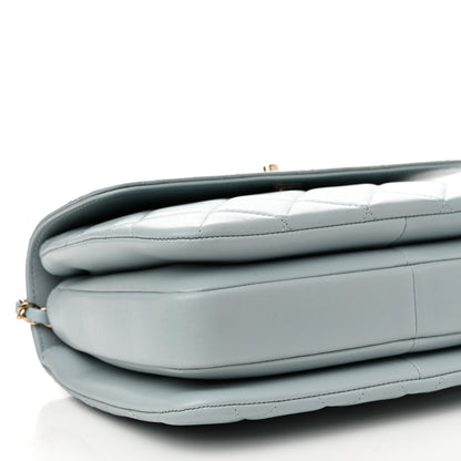 Chanel Lambskin Quilted Small Trendy CC Flap Dual Handle Bag Light Blue 9 of 11