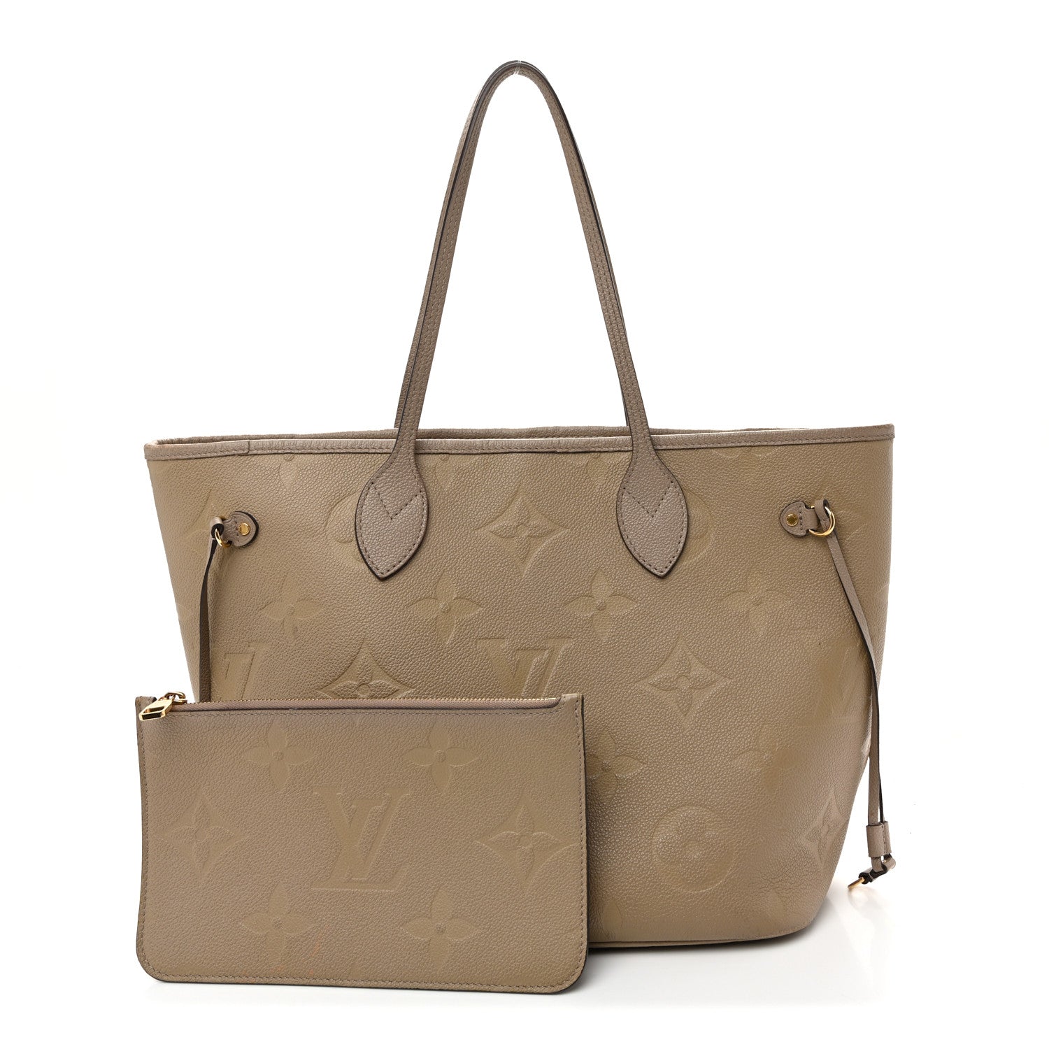Louis Vuitton Empreinte Monogram Giant Neverfull MM Tourterelle 3 of 14