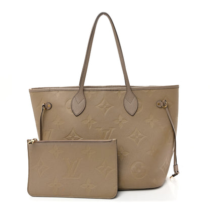 Louis Vuitton Empreinte Monogram Giant Neverfull MM Tourterelle 3 of 14