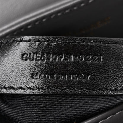 Saint Laurent Calfskin Y Quilted Monogram Toy Loulou Crossbody Bag Storm 7 of 13