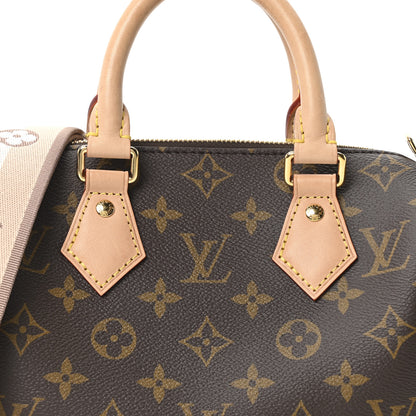 Louis Vuitton Monogram Speedy Bandouliere 20 Beige 7 of 9