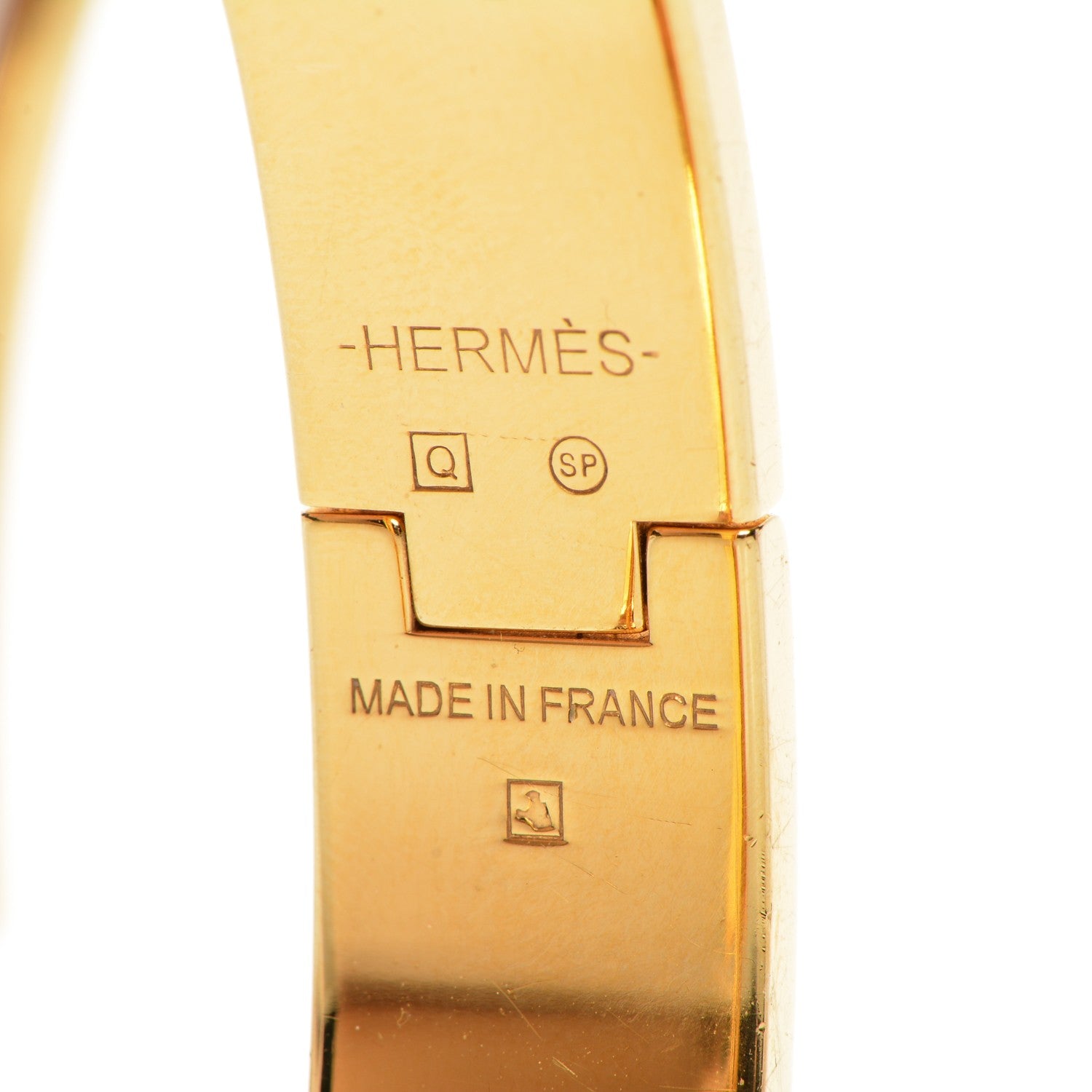 Hermes Enamel Narrow Clic Clac H Bracelet PM White 4 of 4
