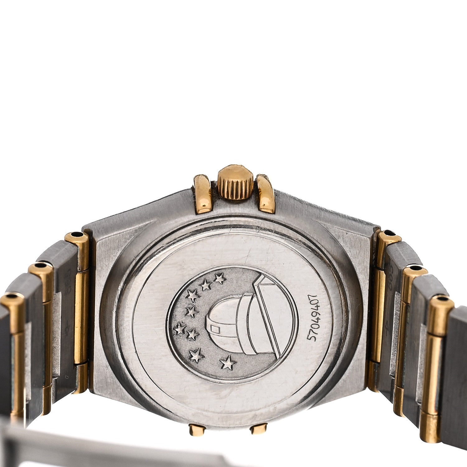 Omega Stainless Steel 18K Yellow Gold 22mm Constellation Quartz Watch Champagne 1262.10 4 of 4