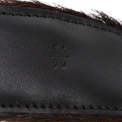 Prada Cavallino Calf Hair Belt 90 36 Cacao 6 of 8