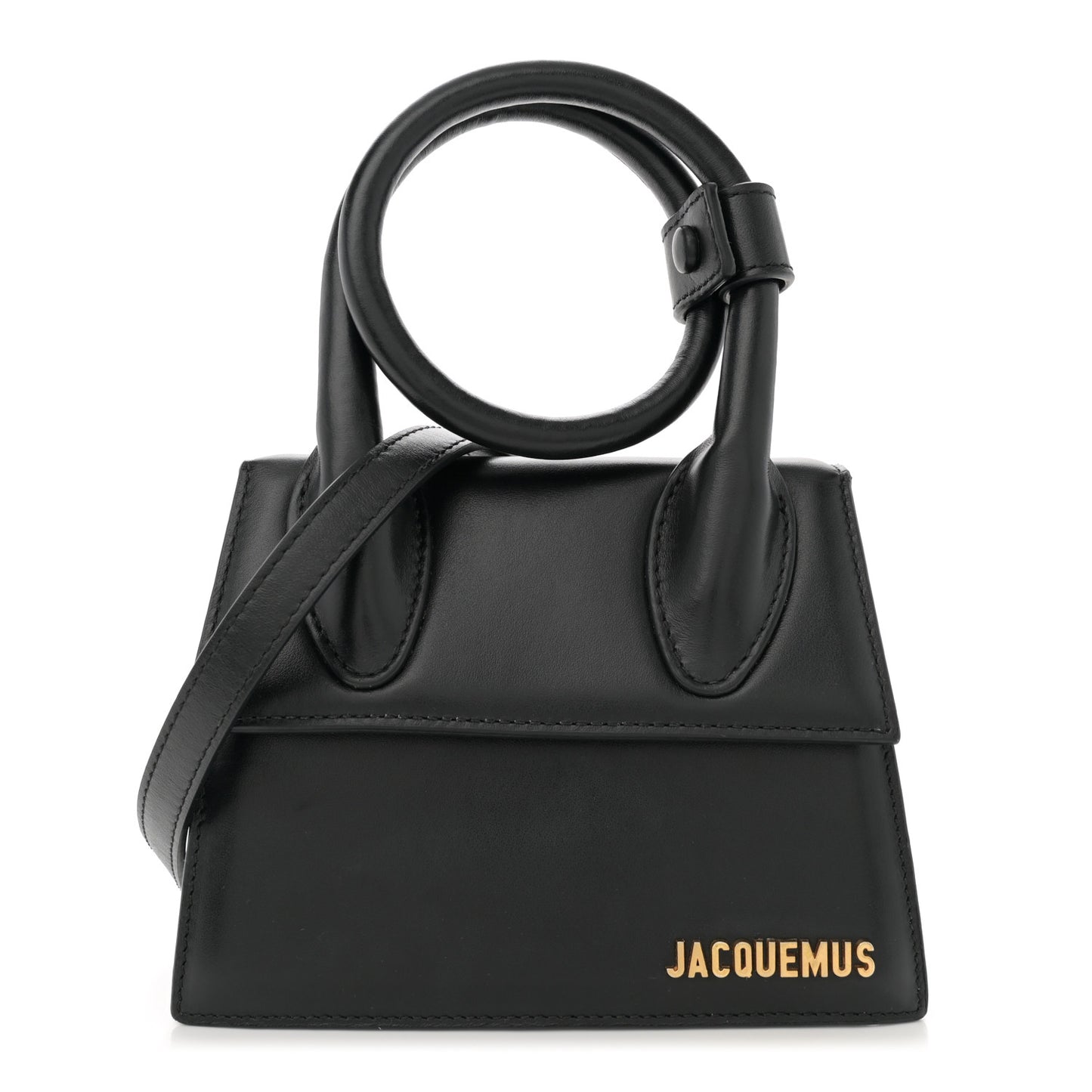 Smooth Calfskin Le Chiquito Noeud Black