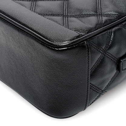 Saint Laurent Grain de Poudre Quilted 80's Vanity Bag Black 9 of 9