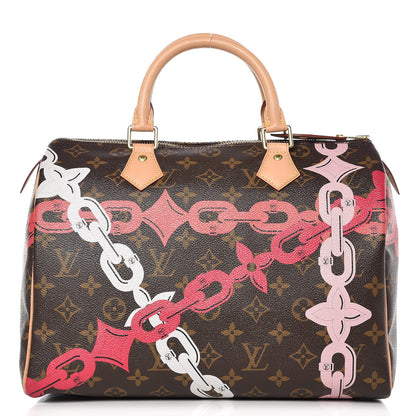 Louis Vuitton Monogram Bay Speedy 30 Rose Ballerine Poppy 1 of 7