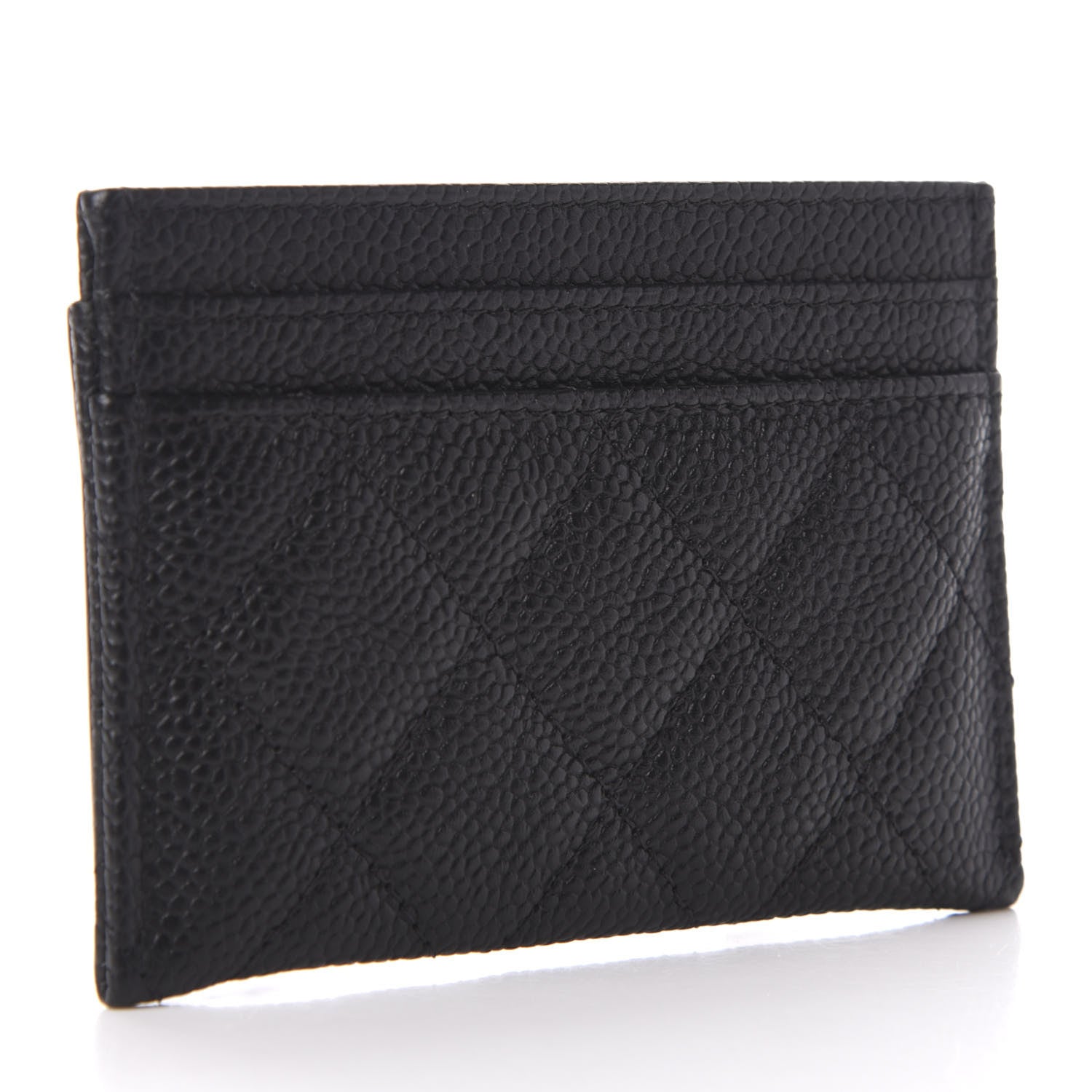 Chanel Caviar Quilted Filigree Card Holder Black 3 of 8