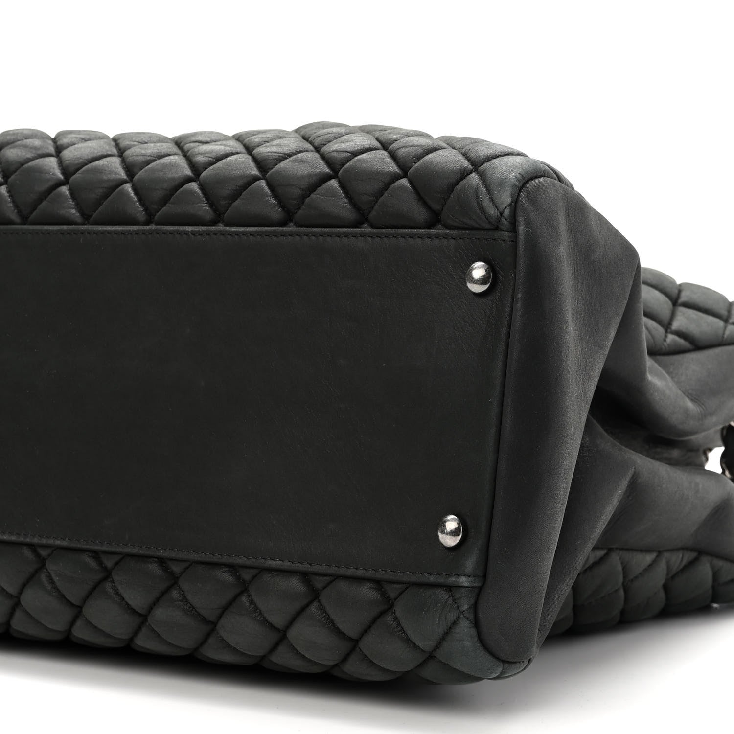 Chanel Iridescent Calfskin Quilted New Bubble Tote Black 9 of 9