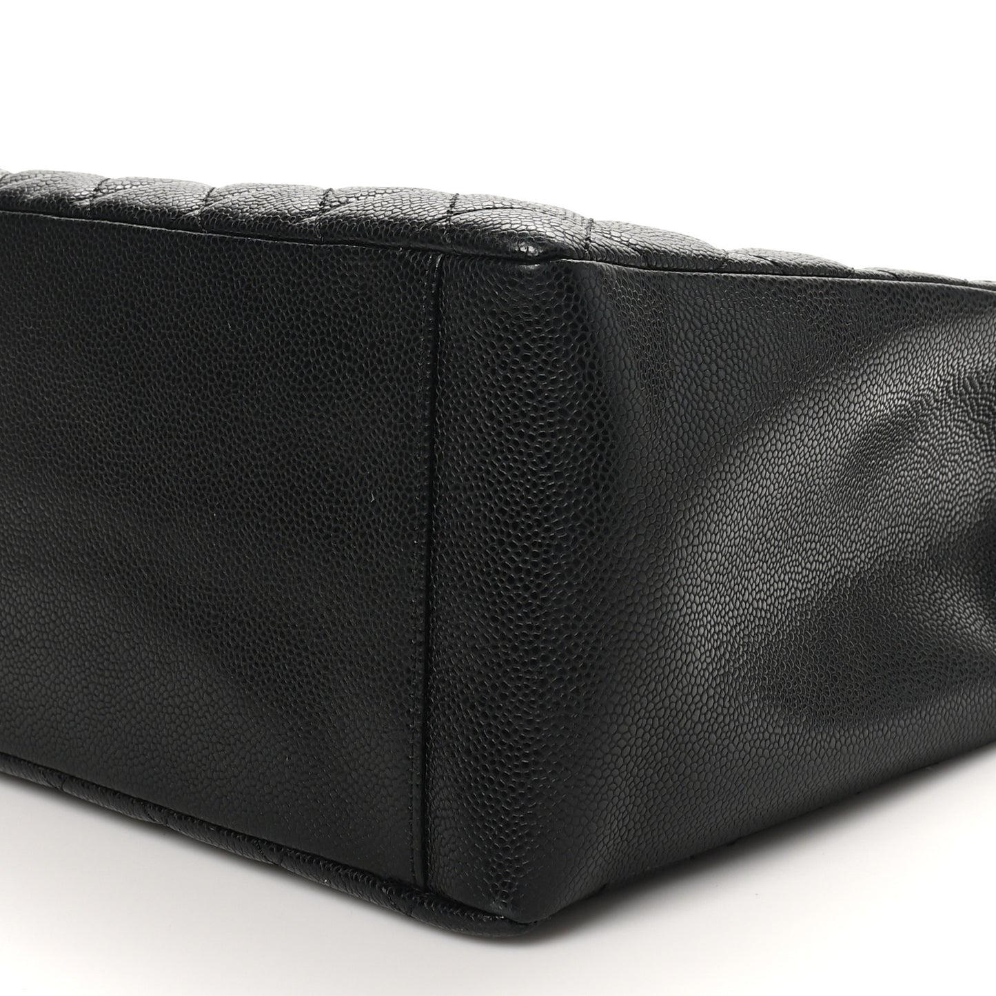 Caviar Quilted Grand Shopping Tote GST Black