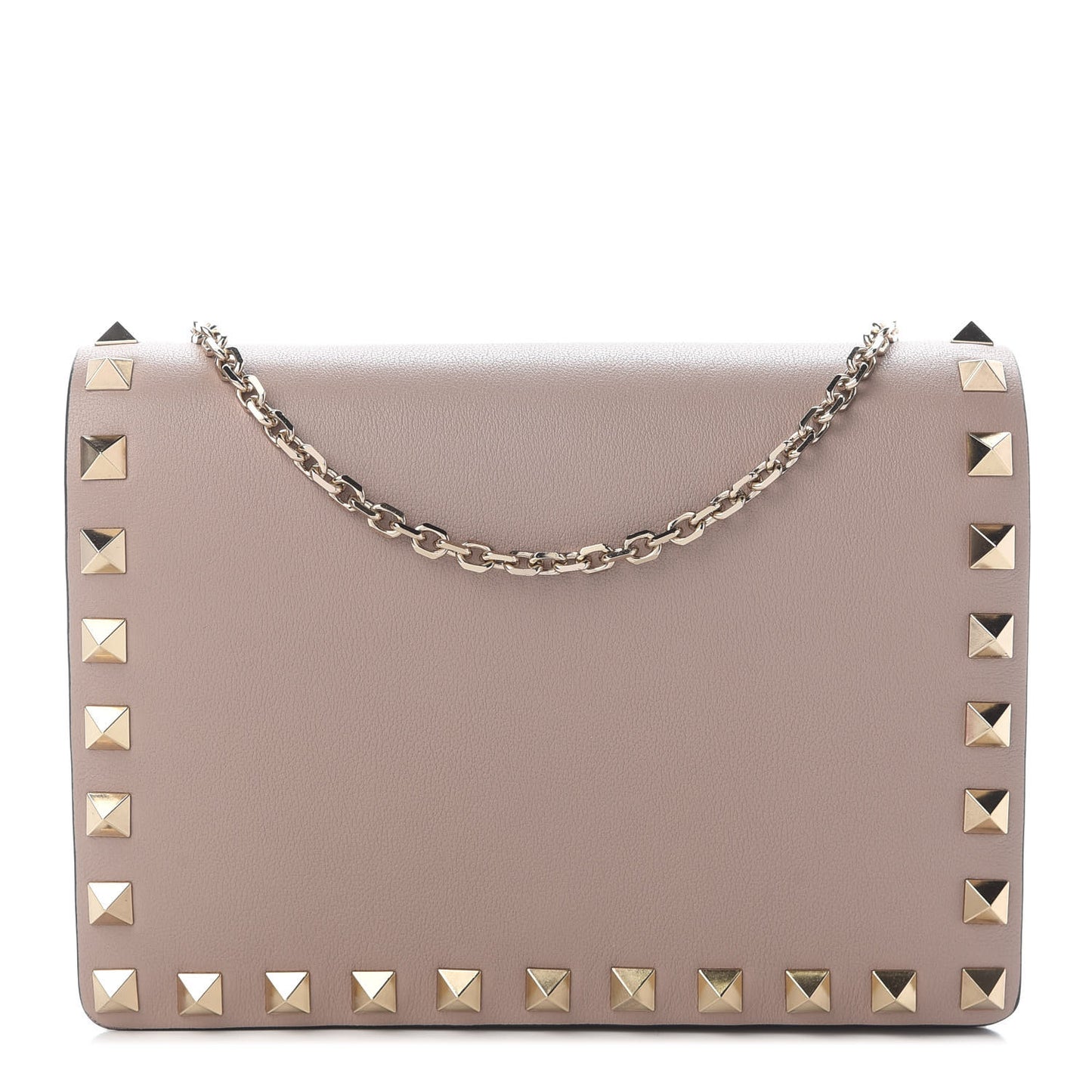 Vitello Rockstud Wallet on Chain Poudre