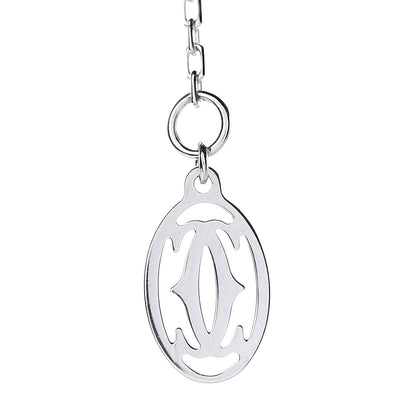 Cartier 18K White Gold Diamond SM D'Amour Pendant Necklace 7 of 7
