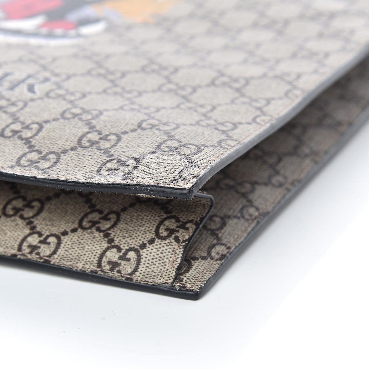 GG Supreme Monogram L'Aveugle Par Amour Print Vertical Tote Black