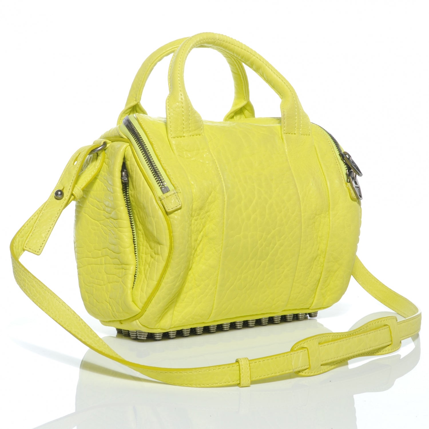 Alexander Wang Pebbled Lambskin Rockie Acid w Black Nickel Hardware 3 of 6