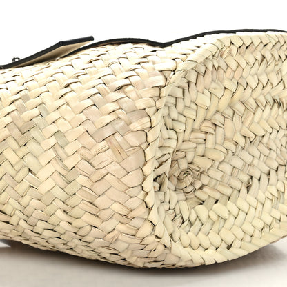 Loewe Raffia Small Basket Tote Bag Natural White 7 of 8