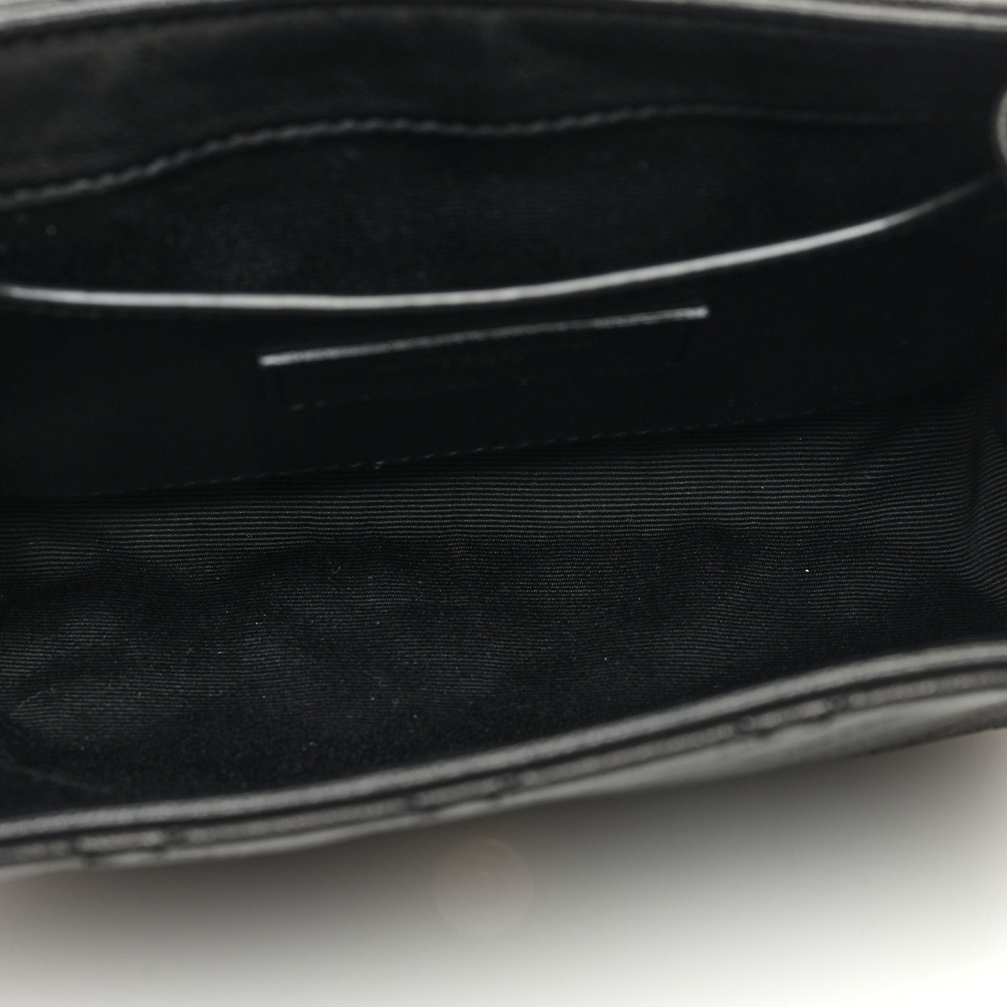 Lambskin Quilted Monogram Mini Nolita Black