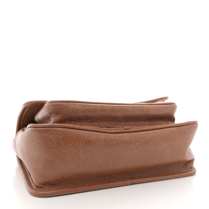 Saint Laurent Crinkled Calfskin Matelasse Monogram Baby Niki Chain Satchel Light Caramel 4 of 11