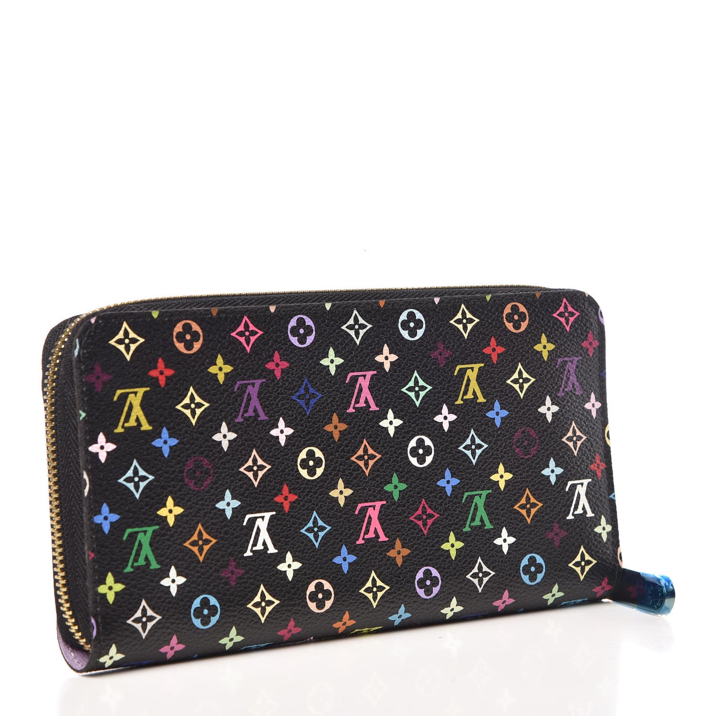 Monogram Multicolor Zippy Wallet Black Violet