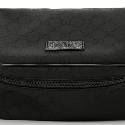 Gucci Nylon Monogram Fanny Pack Belt Bag Black 12 of 12