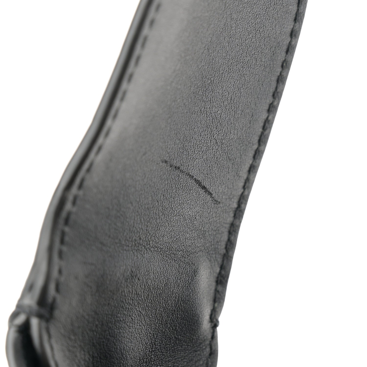 Saint Laurent Crocodile Embossed Calfskin Medium Paris VII Flat Hobo Black 12 of 15