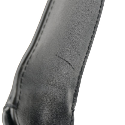 Saint Laurent Crocodile Embossed Calfskin Medium Paris VII Flat Hobo Black 12 of 15