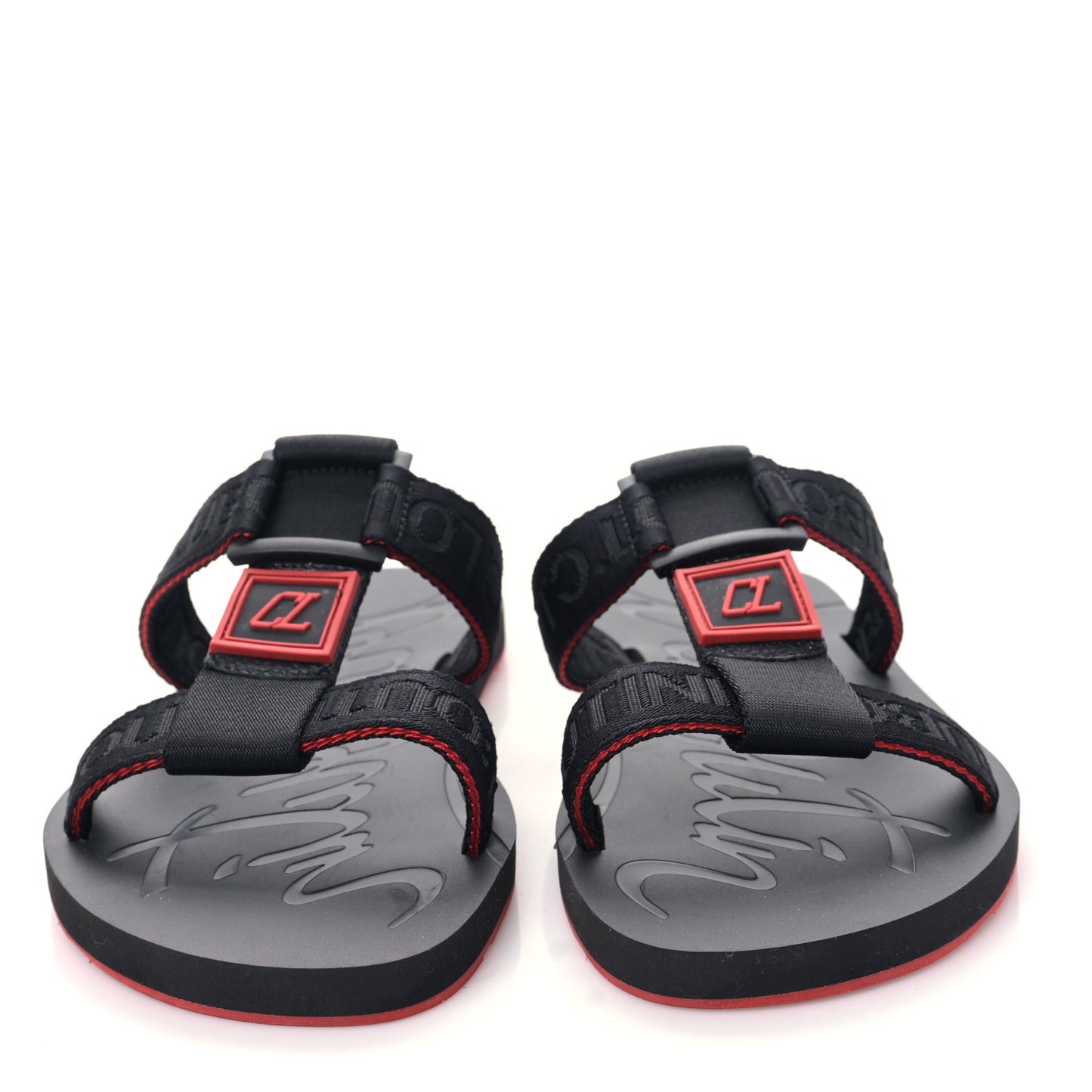 Rubber Surf Mens Flat Sandal 40 Black