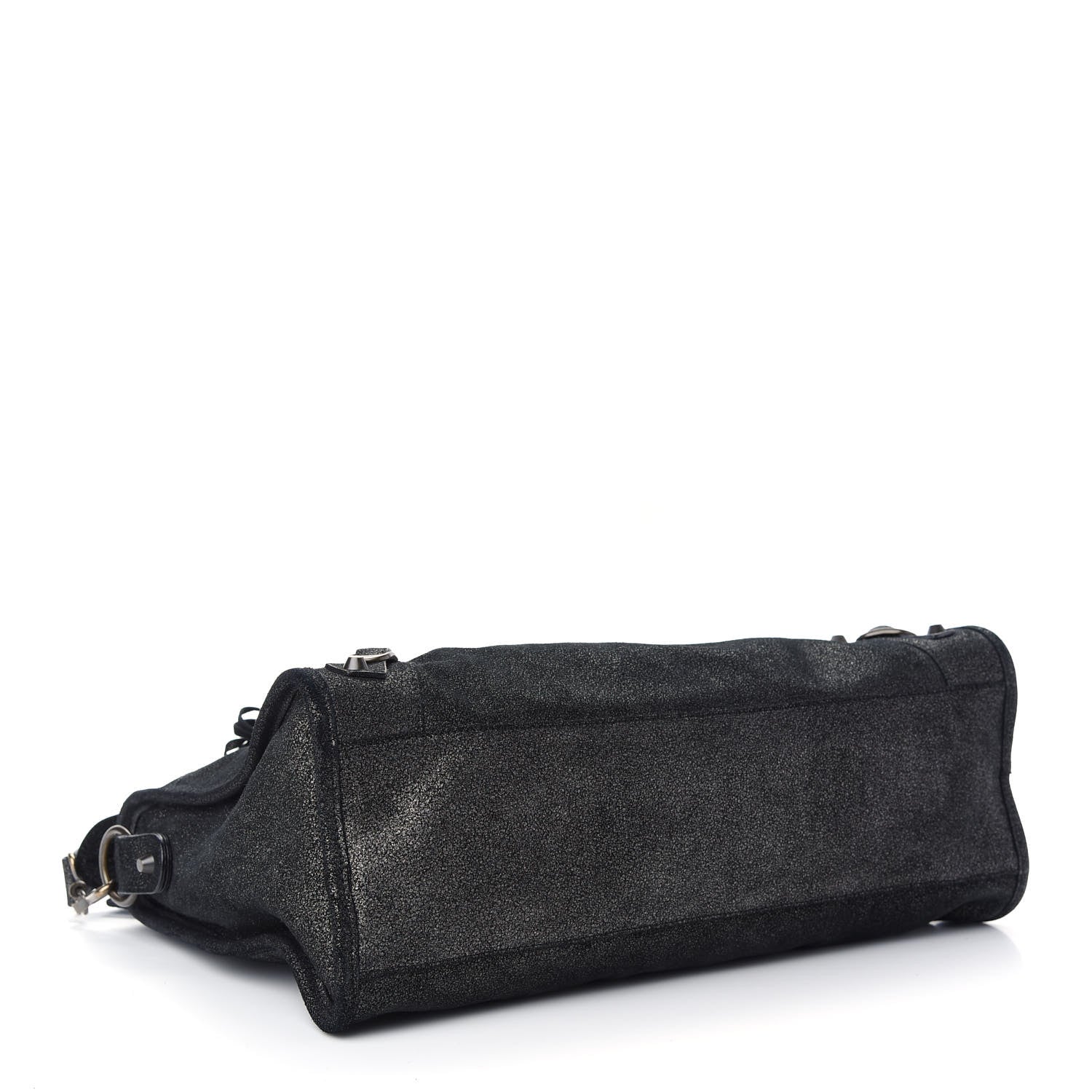 Balenciaga Metallic Craquele Classic Hardware City Black 4 of 9