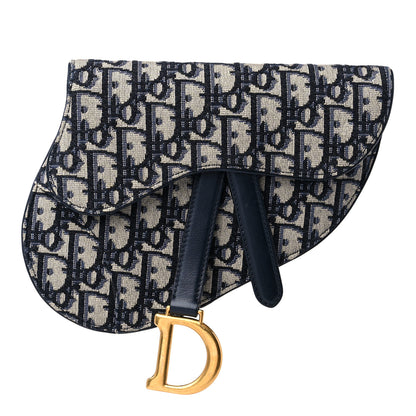Christian Dior Oblique Saddle Belt Pouch Blue 1 of 11