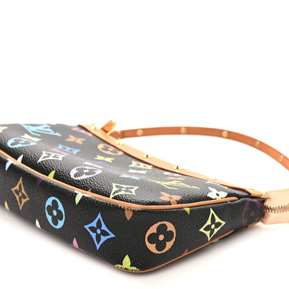 Louis Vuitton Monogram Multicolor Pochette Accessories Black 8 of 9
