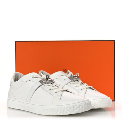 Hermes Calfskin Mens Day Sneakers 44 White 12 of 12