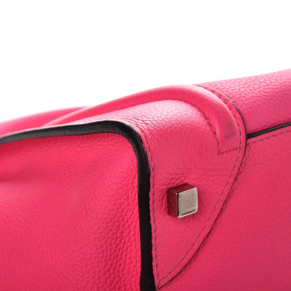 Celine Drummed Calfskin Mini Luggage Fluo Pink 10 of 12